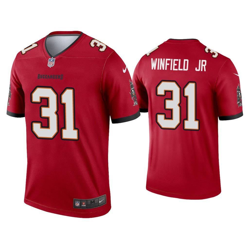 Men Tampa Bay Buccaneers #31 Antoine Winfield Jr Nike Red Legend NFL Jersey->tampa bay buccaneers->NFL Jersey